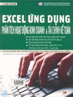 Excel ứng dụng phân tích hoạt động kinh doanh và tài chính kế toán  đinh thế hiển 
