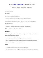 Tải Unit 4 lớp 7 Skills 1 - Tiếng Anh 7 Unit 4 Music and Art| Giải bài tập SGK tiếng Anh 7 mới Unit 4 Skills 1