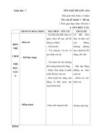 Giáo án tuần 7. Bố mẹ và những người thân yêu của bé