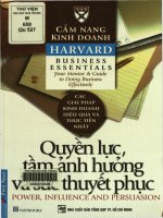 Quyền lực, tầm ảnh hưởng và sức thuyết phục  trần thị bích nga, phạm ngọc sáu biên dịch 