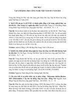 Tạp chí Khoa học Công nghệ Việt Nam số 3 năm 2018