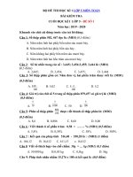 Tải Bộ đề thi học kì 1 lớp 5 môn Toán năm học 2019 - 2020 theo Thông tư 22 - Đề kiểm tra học kì 1 môn Toán lớp 5 có đáp án