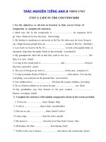 Tải Trắc nghiệm Ngữ pháp tiếng Anh lớp 8 Unit 2 Life in the countryside - Bài tập Unit 2 lớp 8 Life in the countryside có đáp án