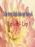 Tập viết 3- Tuần 15- Ôn chữ hoa L