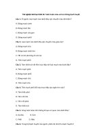 Tải Trắc nghiệm Sinh học 8 Bài 16: Tuần hoàn máu và lưu thông bạch huyết - Trắc nghiệm Sinh học 8 Bài 16 có đáp án