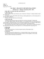 Download Ma trận đề và ĐA Sinh học 10