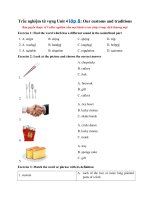 Tải Trắc nghiệm từ vựng Unit 4 lớp 8: Our customs and traditions - Từ vựng tiếng Anh lớp 8 Unit 4 có đáp án