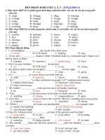 Tải Bài tập Tiếng Anh lớp 11 Unit 1 - Unit 3 (1) - Ôn thi giữa học kì 1 lớp 11 môn tiếng Anh