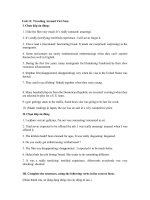 Tải Bài tập Tiếng Anh lớp 8 Unit 11: Traveling around Vietnam có đáp án - Ôn tập môn tiếng Anh lớp 8