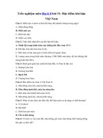 Tải Trắc nghiệm Địa lí 8 bài 31 - Đặc điểm khí hậu Việt Nam