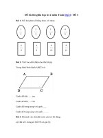 Tải Đề ôn thi giữa học kì 2 môn Toán lớp 4 - Đề 1 - Đề kiểm tra giữa kì 2 lớp 4 môn Toán
