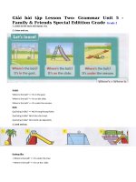 Tải Giải bài tập Family and Friends lớp 2 Unit 5: Lesson two - Giải bài tập Tiếng Anh lớp 2 Unit 5: Where's the ball?