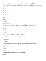 Tải Trắc nghiệm Lịch sử lớp 8 bài 4 - Phong trào công nhân và sự ra đời của chủ nghĩa Mác