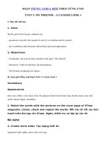 Tải Unit 3 lớp 6 A closer look 1 - Soạn tiếng Anh 6 Unit 3 A closer look 1 đầy đủ nhất