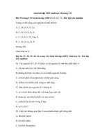 Tải Giải bài tập SBT Sinh học 10 trang 123 - Thành phần hóa học của tế bào