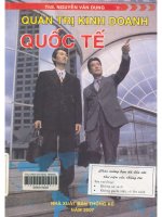 Quản trị kinh doanh quốc tế bối cảnh toàn cầu hóa   lý thuyết và khảo cứu tình huống hiện đại  nguyễn văn dung 