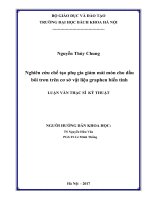 Nghiên cứu chế tạo phụ gia giảm mài mòn cho dầu bôi trơn trên cơ sở vật liệu graphen biến tính