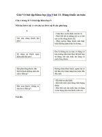 Tải Giải Vở bài tập Khoa học 5 bài 11: Dùng thuốc an toàn - Giải sách bài tập Khoa học lớp 5 tập 1