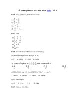 Tải Đề ôn thi giữa học kì 2 môn Toán lớp 4 - Đề 3 - Đề kiểm tra giữa kì 2 lớp 4 môn Toán