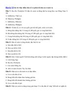 Tải Câu hỏi trắc nghiệm Địa lý 12 bài 16 - Đặc điểm dân số và phân bố dân cư ở nước ta