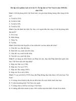 Tải Bài tập trắc nghiệm Lịch Sử 8 bài 31: Ôn tập lịch sử Việt Nam từ năm 1858 đến năm 1918 - Câu hỏi trắc nghiệm Lịch sử 8 có đáp án