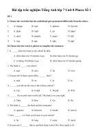 Tải Bài tập trắc nghiệm Tiếng Anh lớp 7 Unit 8 Places Số 1 - Bài tập Tiếng Anh lớp 7