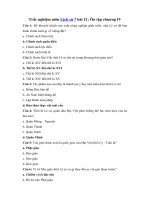 Tải Trắc nghiệm môn Lịch sử 7 bài 21 - Ôn tập chương IV