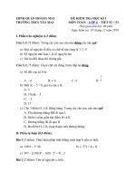 Tải Đề thi học kì 1 môn Toán lớp 6 trường THCS Tân Mai, Hà Nội năm 2018 - 2019 - Đề kiểm tra học kì 1 môn Toán lớp 6