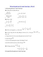 Tải Đề thi giữa học kì 2 lớp 6 môn Toán - Đề số 3 - Đề thi giữa học kì 2 môn Toán lớp 6