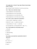 Tải Trắc nghiệm Địa Lý 10 bài 25: Thực hành: Phân tích bản đồ phân bố dân cư thế giới - Câu hỏi trắc nghiệm Địa Lý 10 bài 25 có đáp án