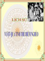 Lịch sử 5 - Tuần 12 - Vượt qua tình thế hiểm nghèo