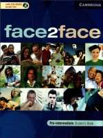 Face2face pre intermediate students book 