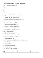 Tải Trắc nghiệm Địa lí 6 bài 15 - Các mỏ khoáng sản