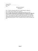 Download Đề và đáp án kiểm tra 1 tiết sinh học 8