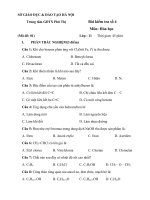 Download Đề kiểm tra 1 tiết hóa học 11- bài số 4