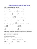 Tải Đề ôn thi giữa học kì 2 môn Toán lớp 4 - Đề 5 - Đề kiểm tra giữa kì 2 lớp 4 môn Toán