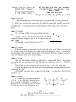 Download Đề thi HSG cấp thành phố môn vật lý 9