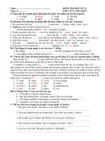 Download KT học kì II anh văn 9- 2012 2013