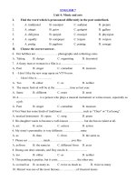 Tải Bài tập Tiếng Anh lớp 7 Unit 4 Music and Arts - Bài tập Tiếng Anh 7 theo từng unit