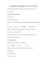 Tải Trắc nghiệm môn Sinh học 8 bài 58 - Tuyến sinh dục