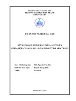 Xây dựng quy trình bảo trì máy ép nhựa (ghim, hộp, chặn) AI 903 18 tại công ty ISE nha trang  