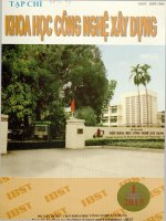 Tạp chí khoa học công nghệ xây dựng , số 1, 2015 