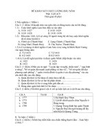Download Đề KSCL đầu năm môn lịch sử 8- 45 phút