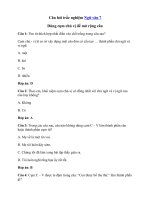 Tải Trắc nghiệm: Dùng cụm chủ vị để mở rộng câu - Trắc nghiệm Ngữ văn 7 có đáp án