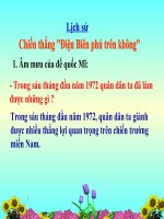 Lịch sử 5 - Tuần 26 - Chiến thắng Điện Biên Phủ trên không