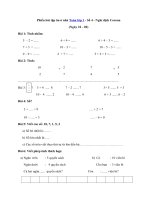 Tải Phiếu bài tập ôn ở nhà Toán lớp 1 - Số 4 - Nghỉ dịch Corona (Ngày 22 - 02) - Bài ôn tập ở nhà môn Toán lớp 1
