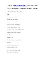 Tải Ngữ pháp tiếng Anh lớp 5 Unit 6: How many lessons do you have today? - Tiếng Anh 5 Unit 6 How many lessons do you have today?| Ngữ pháp tiếng Anh Unit 6 lớp 5