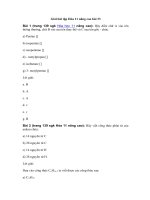 Tải Giải bài tập Hóa 11 nâng cao bài 33 - Ankan - Đồng đẳng, đồng phân và danh pháp