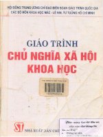 Giáo trình chủ nghĩa xã hội khoa học  