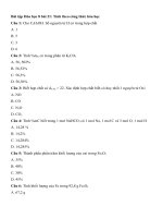 Tải Trắc nghiệm Hóa học 8 bài 21 - Tính theo công thức hóa học